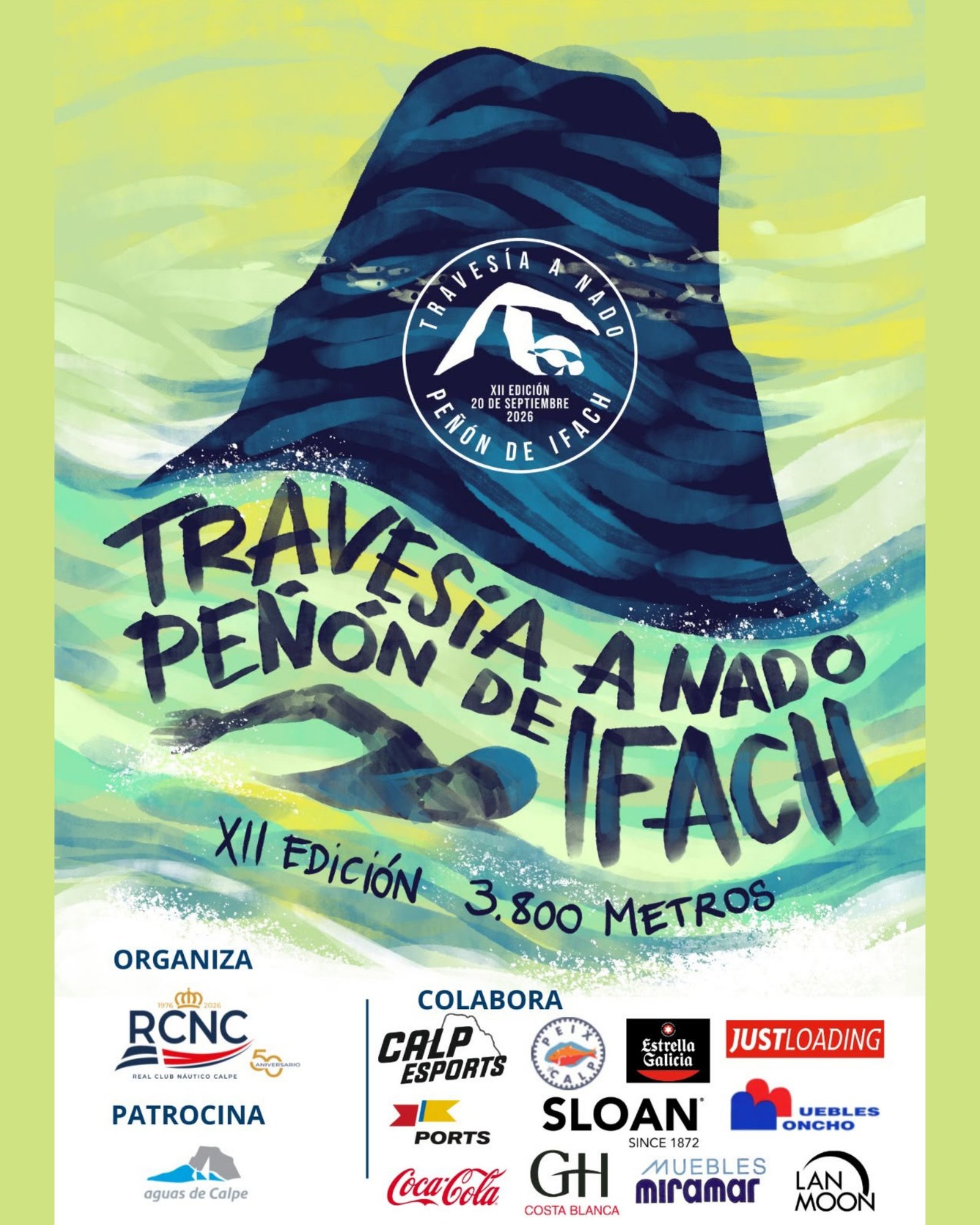 🌊🏊‍♂️ ¡CALP SE PREPARA PARA RECIBIR A CASI 1.000 NADADORES!

Este domingo, Calp volverá a convertirse en el punto de encuentro de la natación en aguas abiertas con la XII Travesía a Nado Vuelta al Peñón de Ifach. 💙

🏊‍♀️ 1.000 nadadores
📍 3.800 metros de recorrido
🏔️ Una vuelta al Peñón de Ifach
🌊 Salida desde la playa del Cantal Roig a las 8:30h
🏁 Llegada a la playa de la Fossa

Una de las pruebas deportivas más espectaculares que se celebran en nuestro municipio y que cada año continúa creciendo, reuniendo a nadadores de diferentes puntos para disfrutar de Calp, nuestro litoral y el impresionante entorno del Peñón de Ifach.

💚 Desde el Ayuntamiento de Calp queremos desear mucha suerte a los 1.000 participantes y agradecer al RCNC, organización, voluntariado, Policía Local, Protección Civil y a todas las personas que hacen posible esta gran jornada deportiva.

¡Nos vemos en el agua! 🌊💪

---
🌊🏊‍♂️ CALP ES PREPARA PER A REBRE A VORA 1.000 NADADORS!

Aquest diumenge, Calp tornarà a convertir-se en el punt de trobada de la natació en aigües obertes amb la XII Travessia a Nado Volta al Penyal d’Ifac. 💙

🏊‍♀️ 1.000 nadadors
📍 3.800 metres de recorregut
🏔️ Una volta al Penyal d’Ifac
🌊 Eixida des de la platja del Cantal Roig a les 8.30 h
🏁 Arribada a la platja de la Fossa

Una de les proves esportives més espectaculars que se celebren al nostre municipi i que cada any continua creixent, reunint nadadors de diferents punts per gaudir de Calp, del nostre litoral i de l’impressionant entorn del Penyal d’Ifac.

💚 Des de l’Ajuntament de Calp volem desitjar molta sort als 1.000 participants i agrair al RCNC, a l’organització, al voluntariat, a la Policia Local, a Protecció Civil i a totes les persones que fan possible aquesta gran jornada esportiva.

Ens veiem a l’aigua! 🌊💪